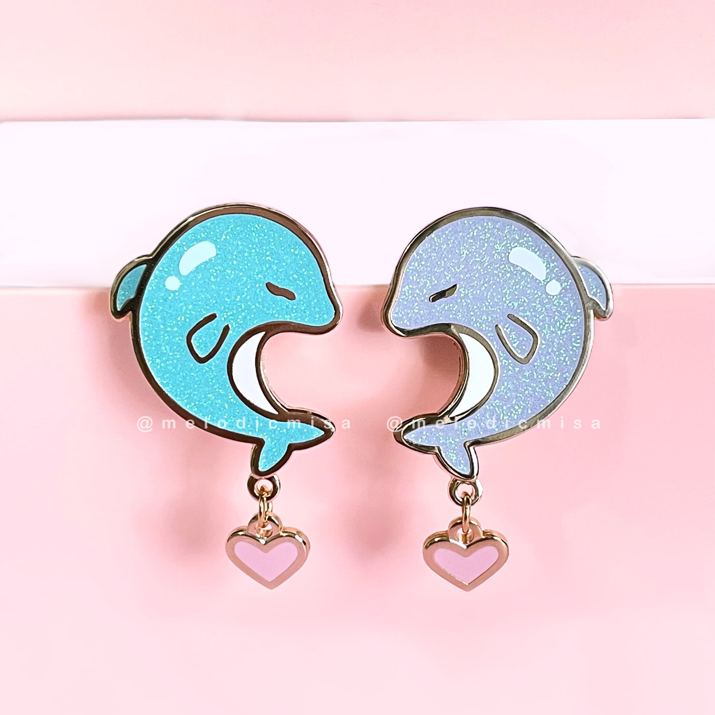 Dolphin Enamel Pin Set