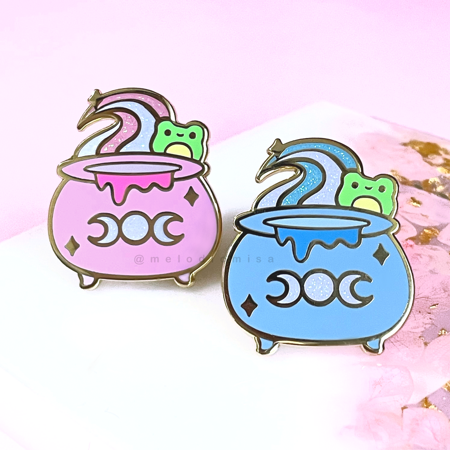 Frog Cauldron Enamel Pin