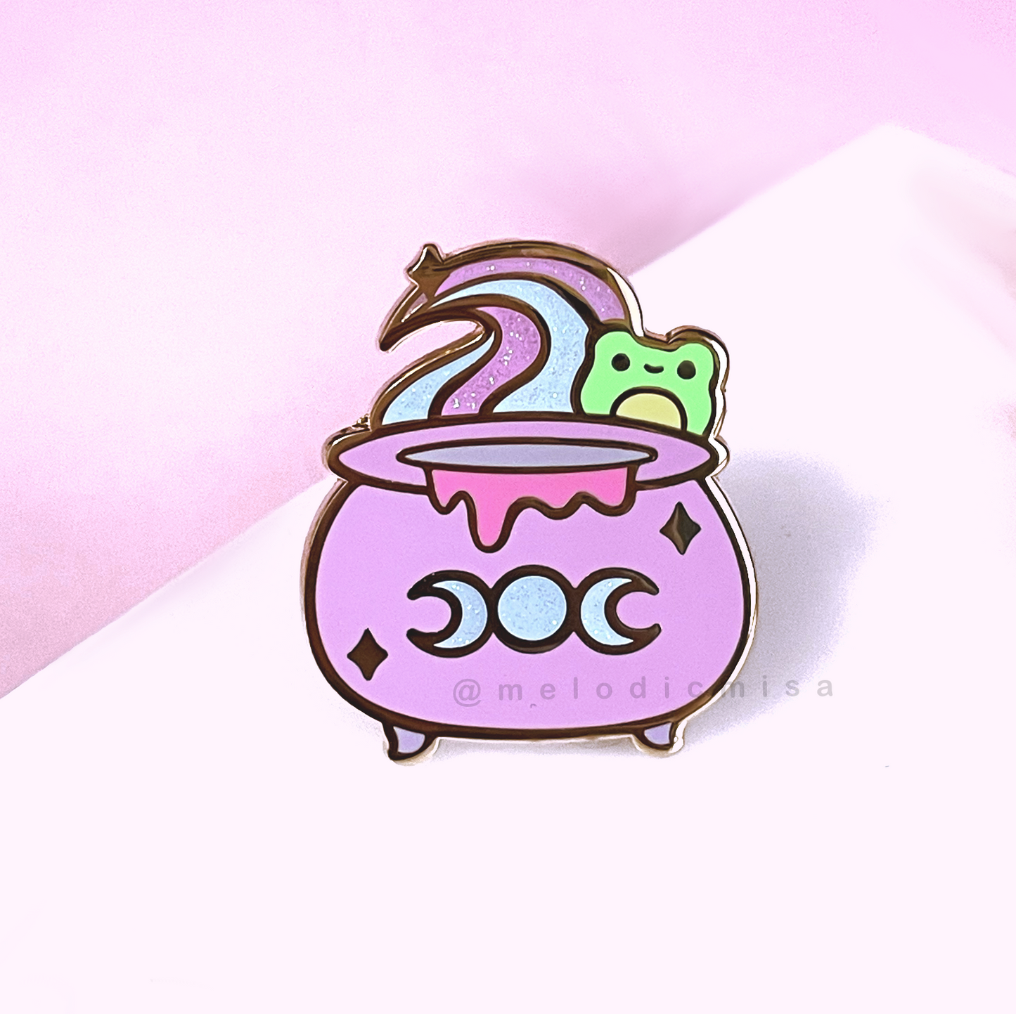 Frog Cauldron Enamel Pin