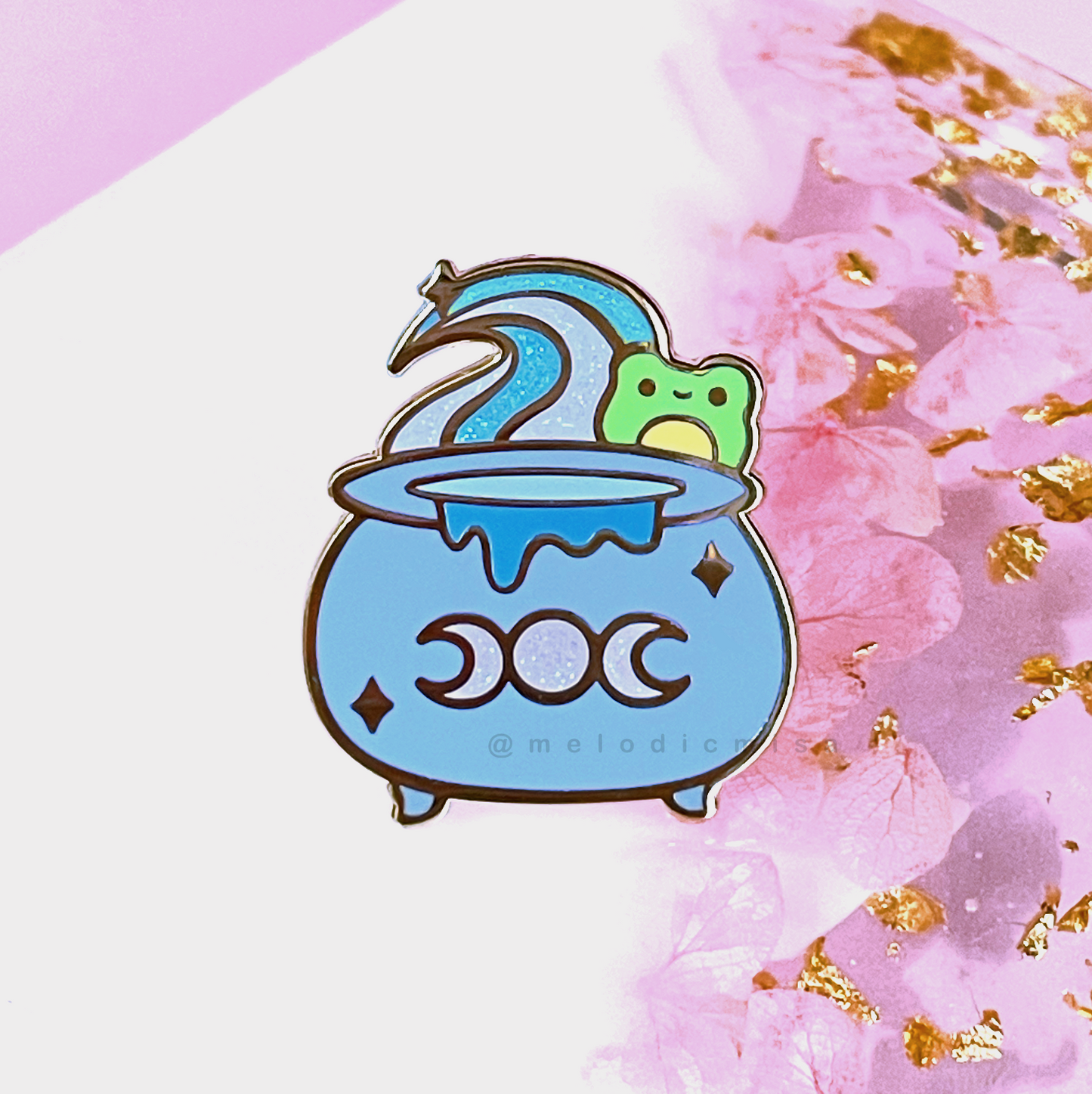 Frog Cauldron Enamel Pin