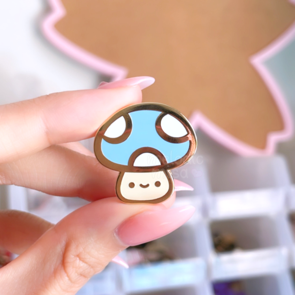 Mushroom Guy Enamel Pin