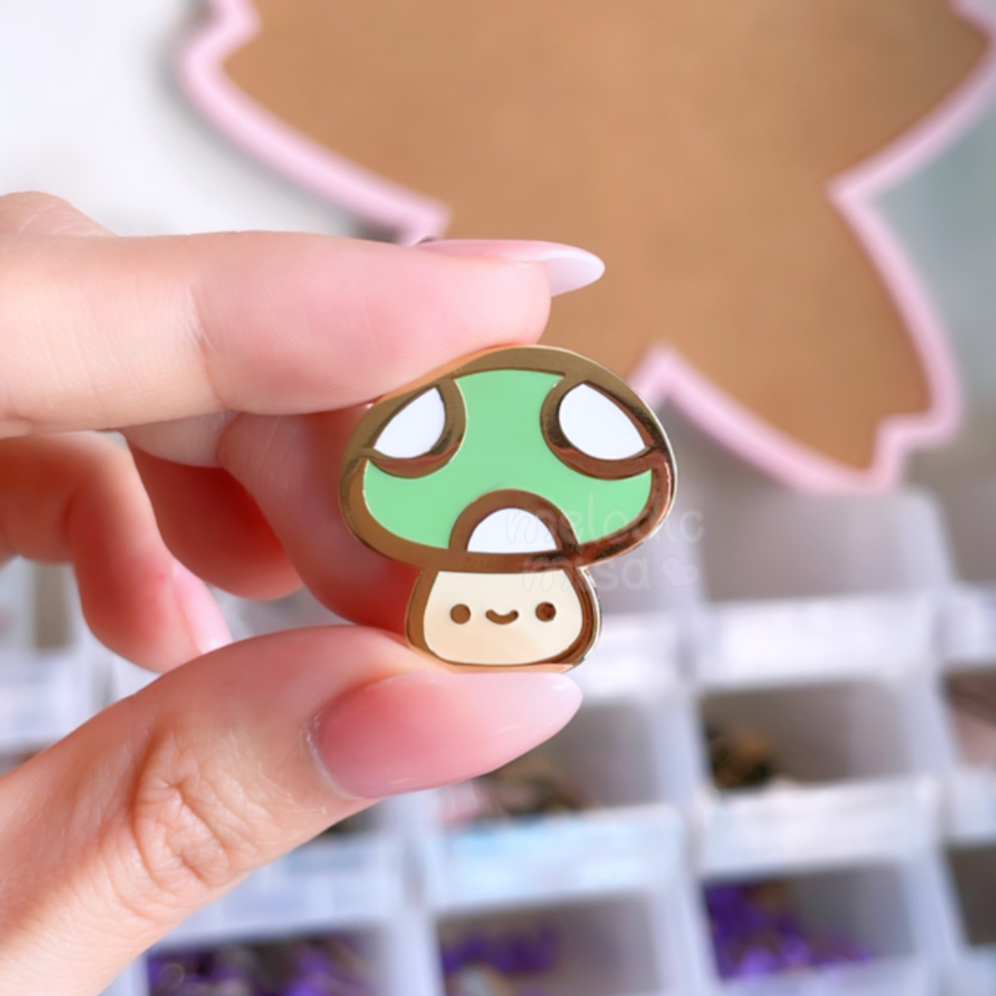 Mushroom Guy Enamel Pin