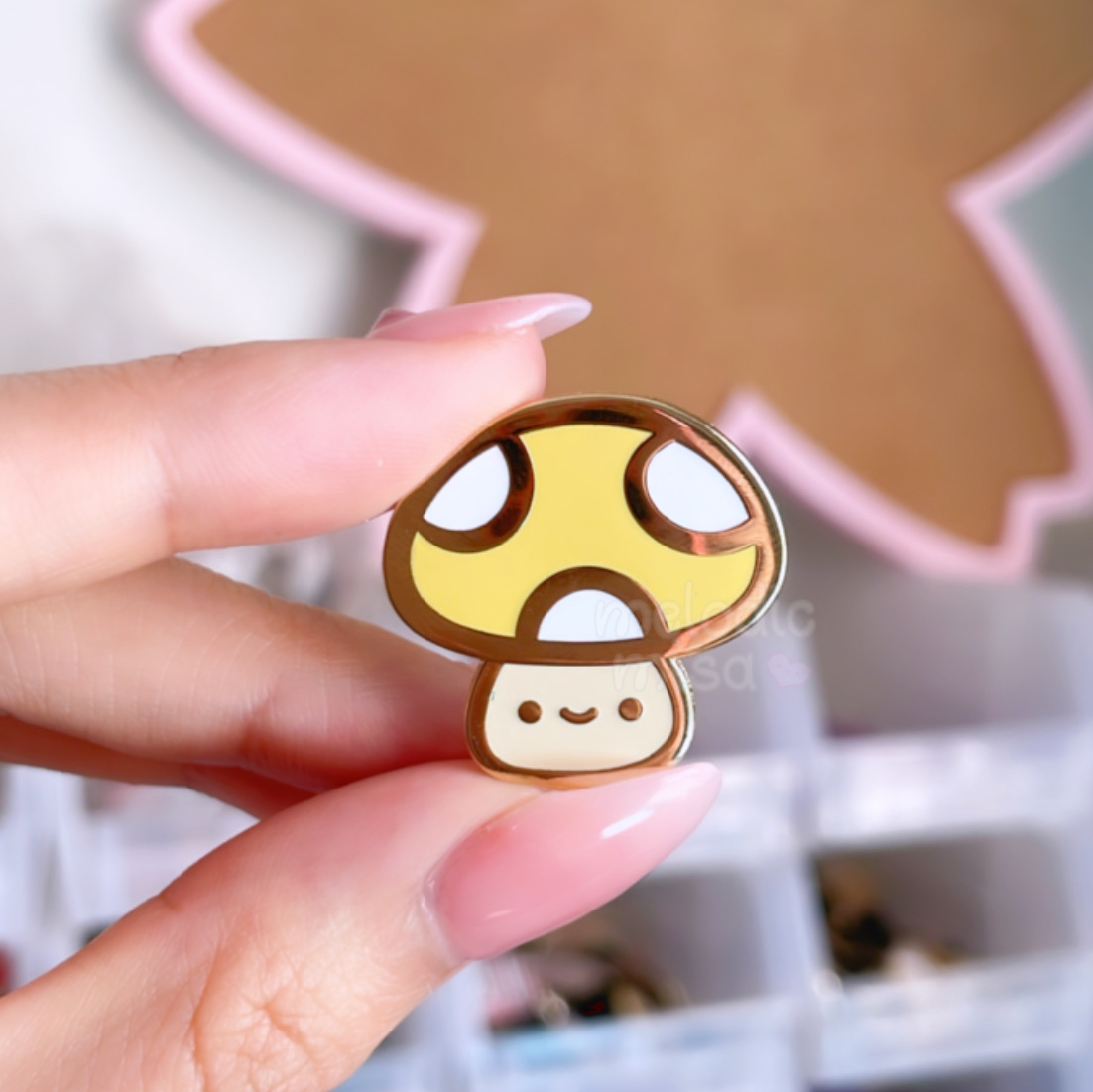 Mushroom Guy Enamel Pin