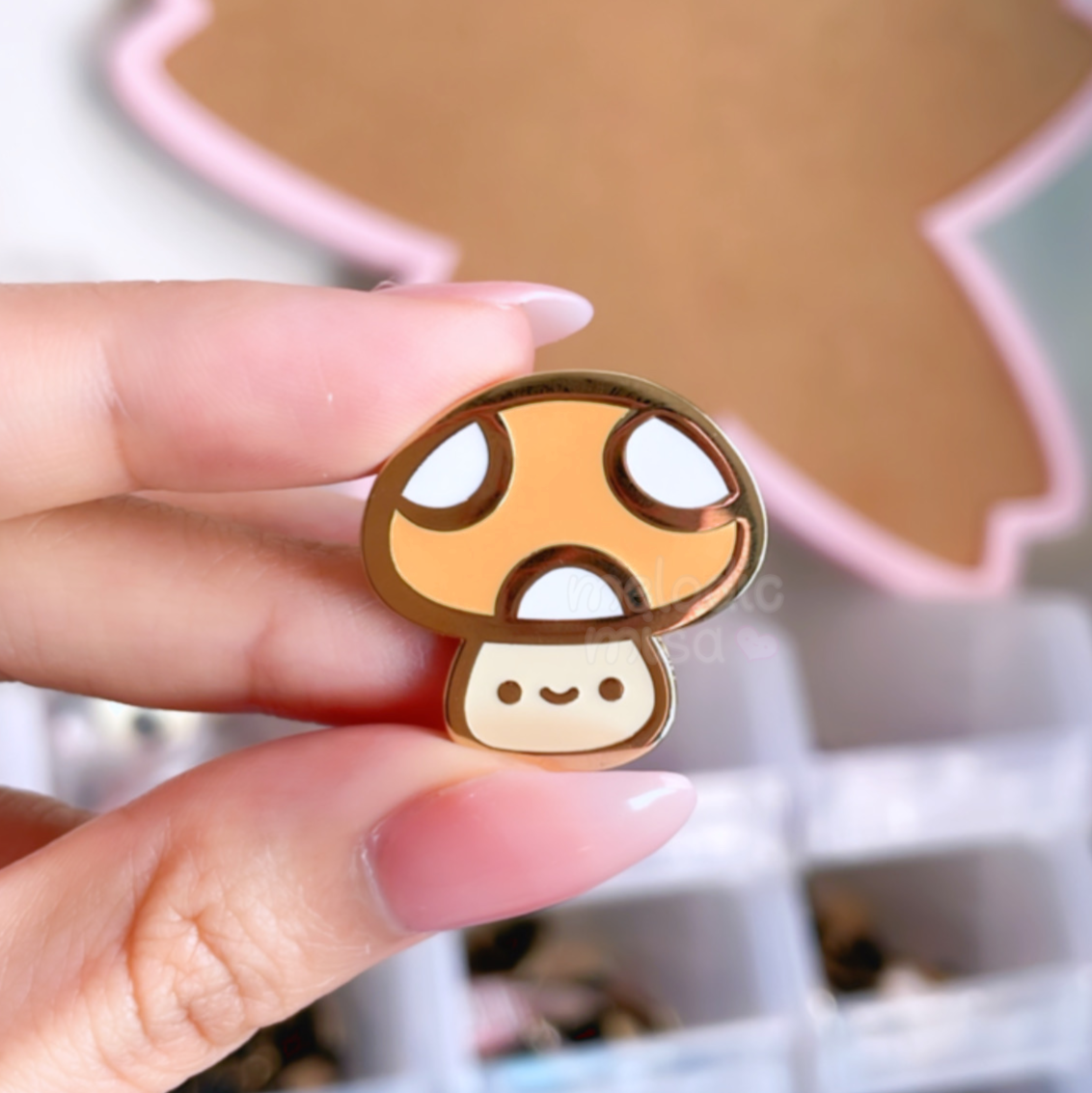 Mushroom Guy Enamel Pin