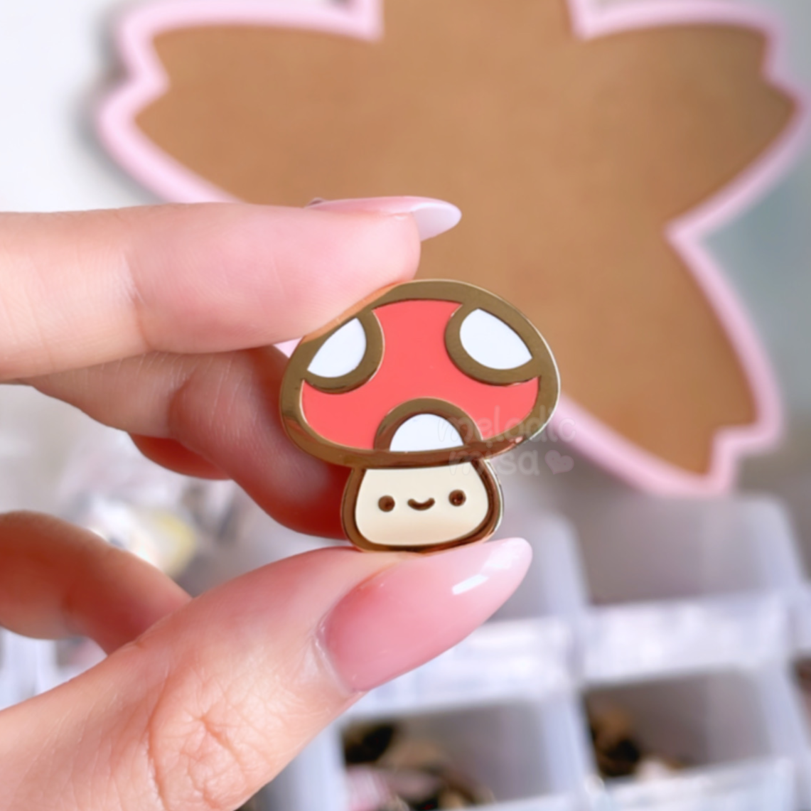 Mushroom Guy Enamel Pin