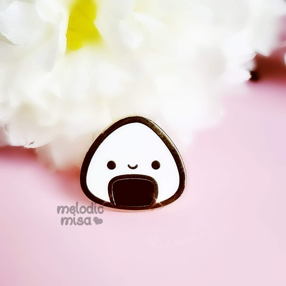 Onigiri Enamel Pin