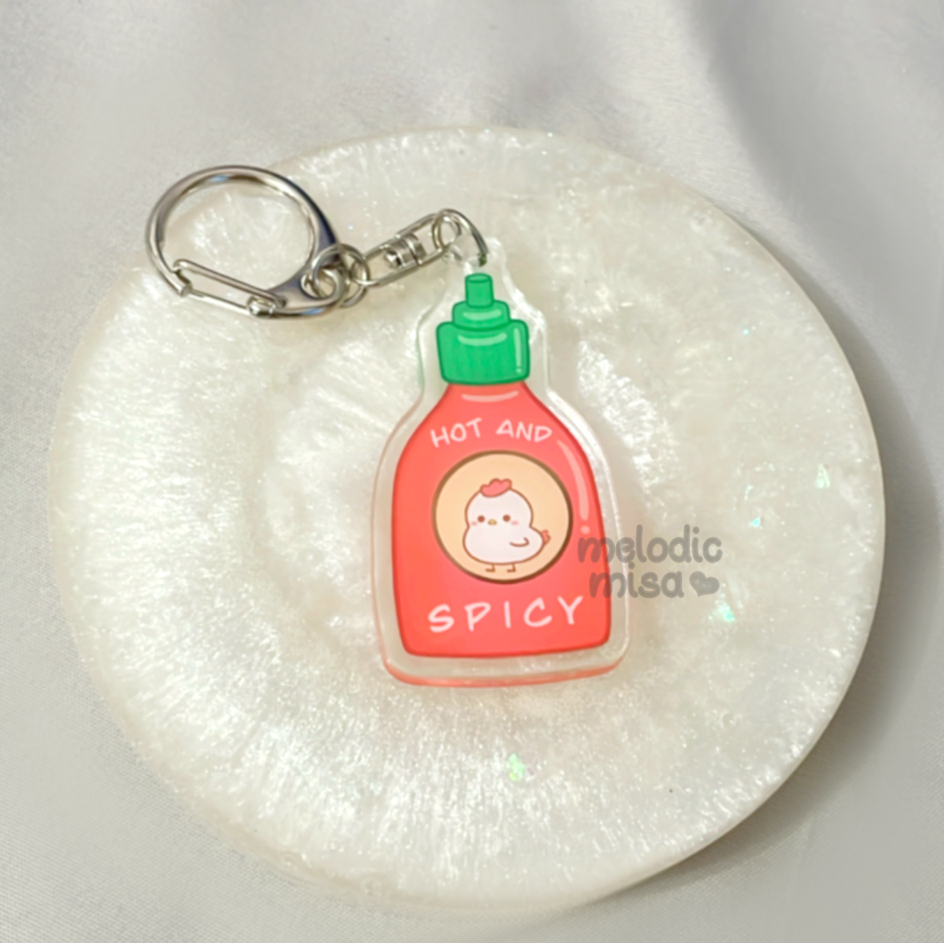 Spicy Sauce Keychain