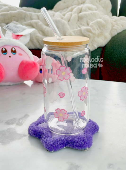 Sakura Flowers Glass Tumbler