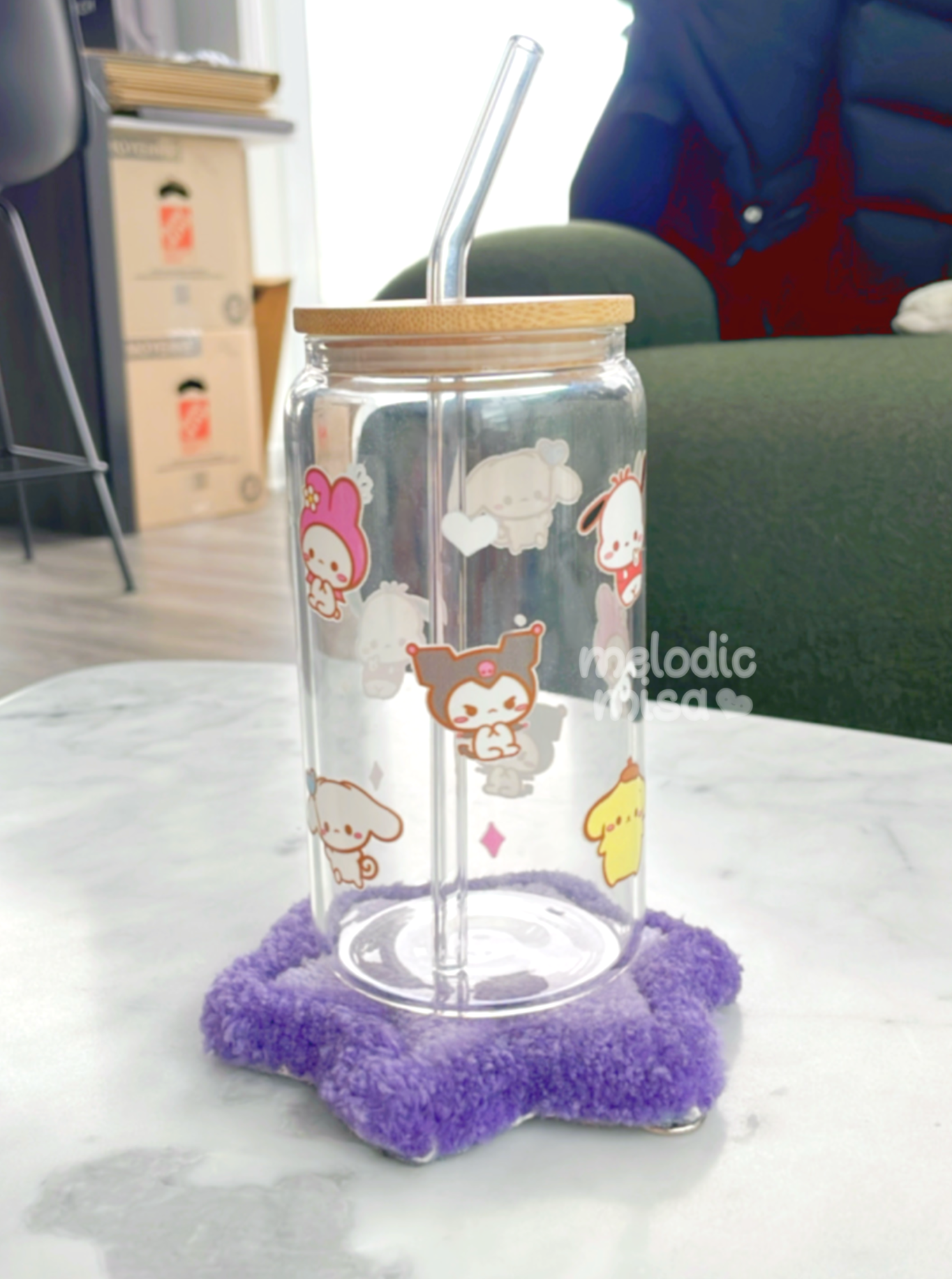 Kawaii Friends Glass Tumbler