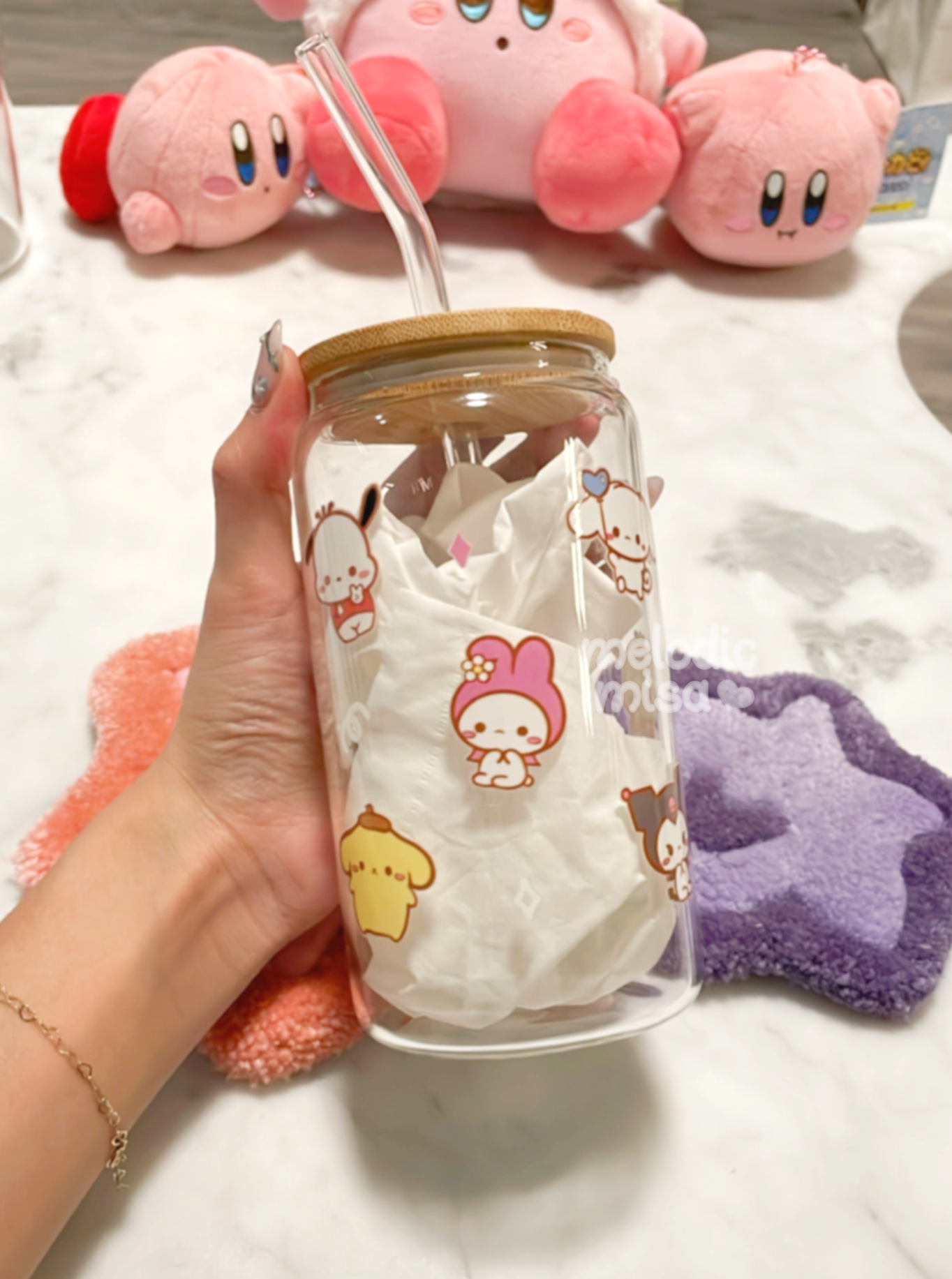 Kawaii Friends Glass Tumbler