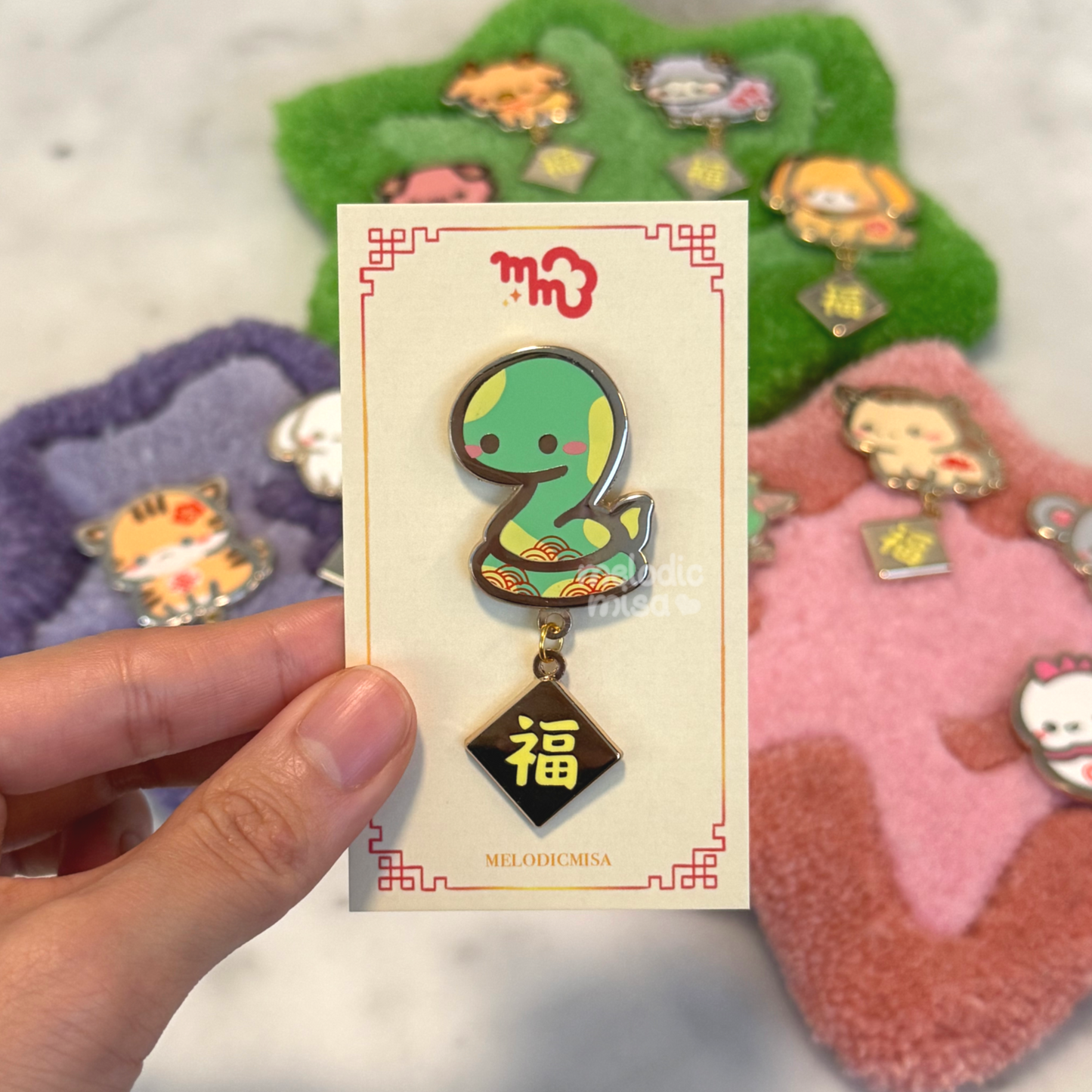 Zodiac Animal Enamel Pins – Lunar New Year Lucky Charm