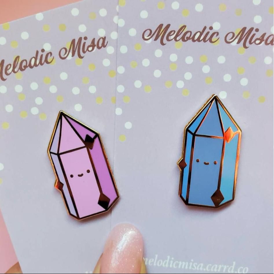 Crystal Shard Enamel Pin