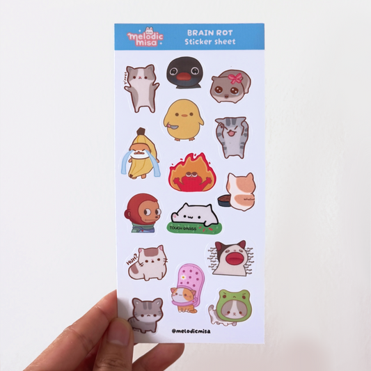 Brain Rot Sticker Sheet