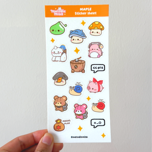 Maple Sticker Sheet