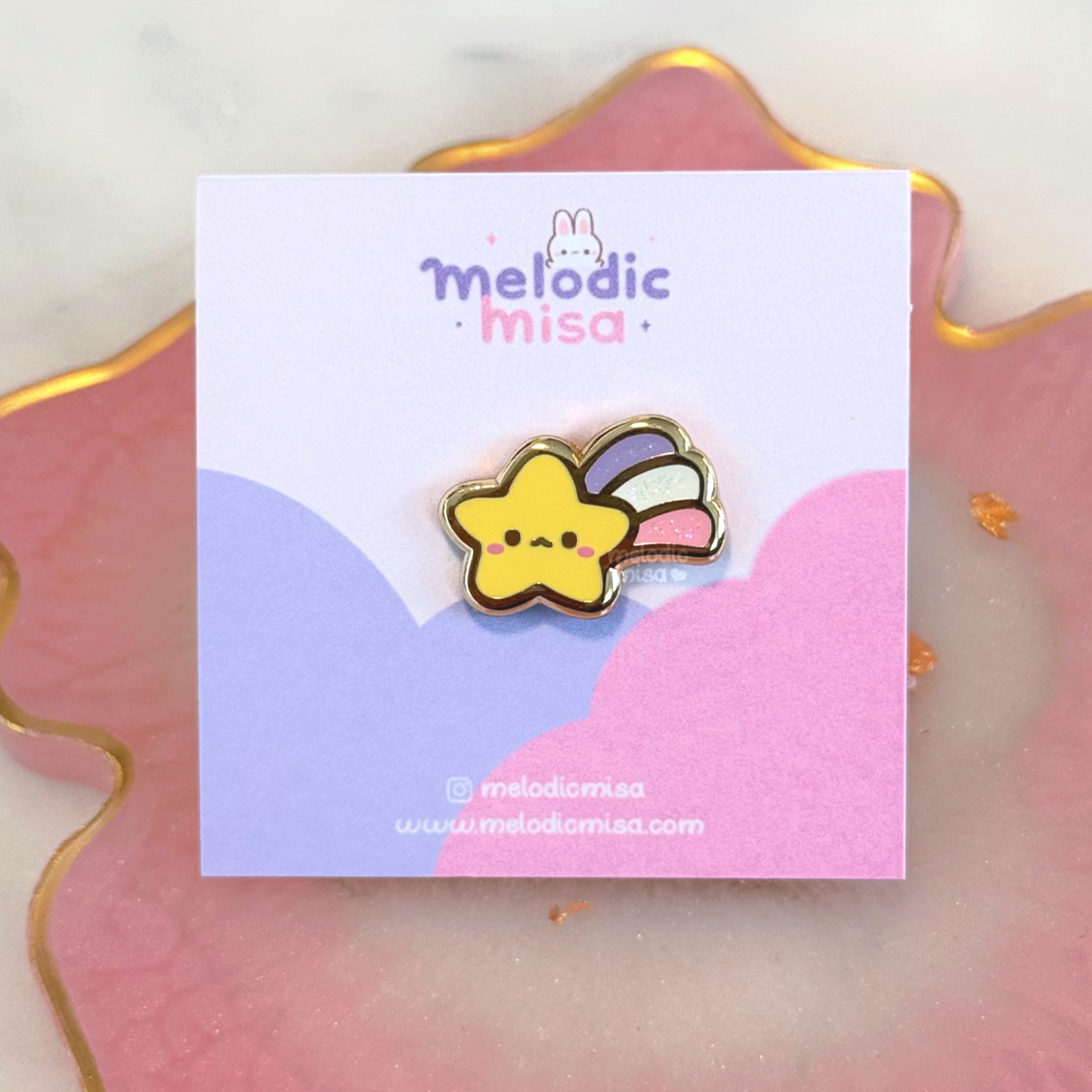 Shooting Star Enamel Pin