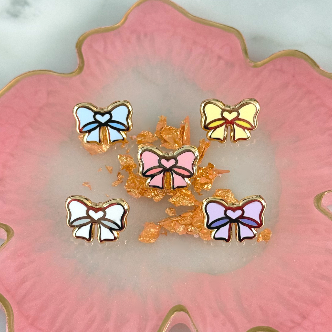Mini Bow Ribbon Pins